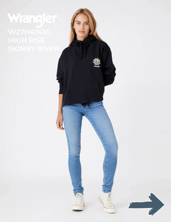 W27H4741G HIGH RISE SKINNY RIVER - jablko
